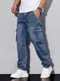 Men's Casual Cargo Jeans,